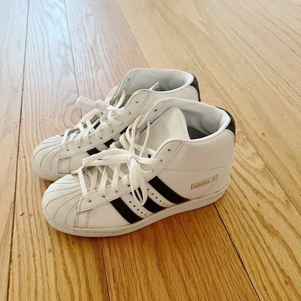 Adidas Shell Toe High Tops - Picture 2 of 4